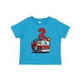 thumbnail image 1 of Inktastic 2nd Birthday Fire Truck Boys or Girls Toddler T-Shirt, 1 of 5