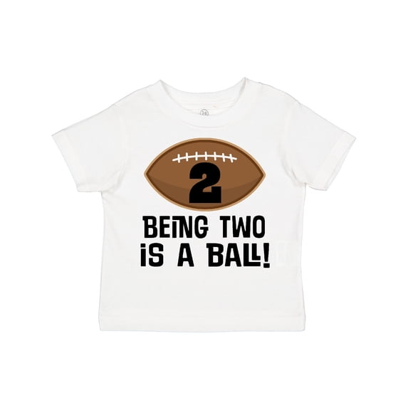 Inktastic 2nd Birthday Football Sports Boys Boys Toddler T-Shirt