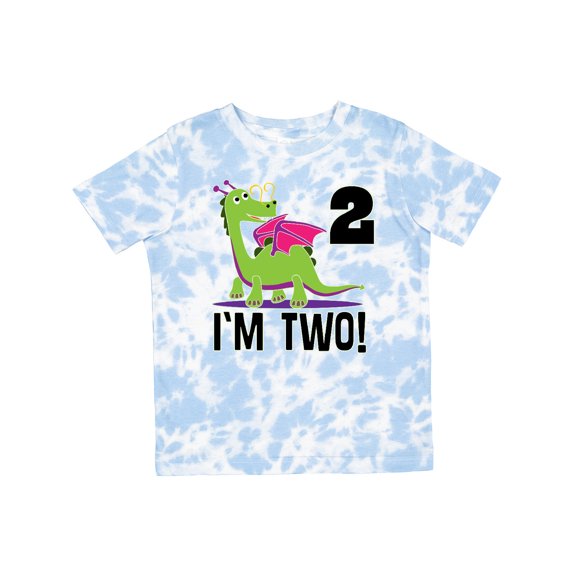 Inktastic 2nd Birthday Girl Dragon Girls Toddler T-Shirt