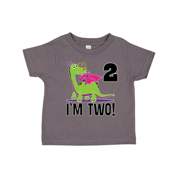 Inktastic 2nd Birthday Girl Dragon Girls Toddler T-Shirt