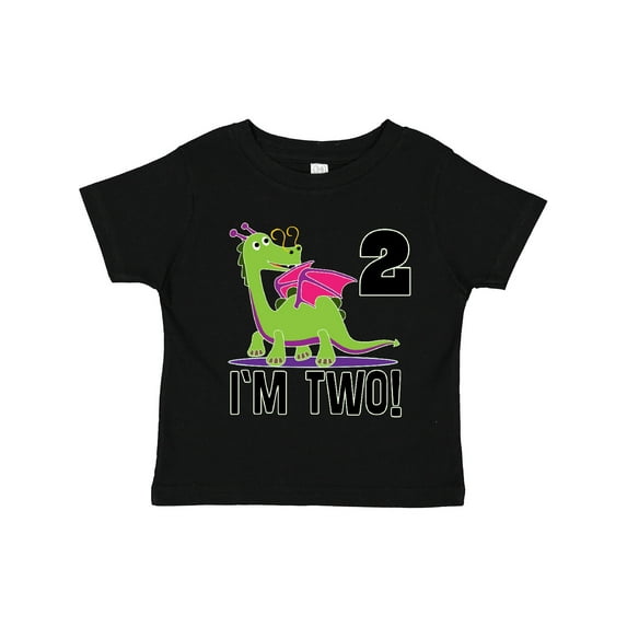 Inktastic 2nd Birthday Girl Dragon Girls Toddler T-Shirt