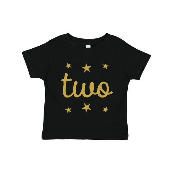 Inktastic 2nd Birthday Gold Two Boys or Girls Toddler T-Shirt