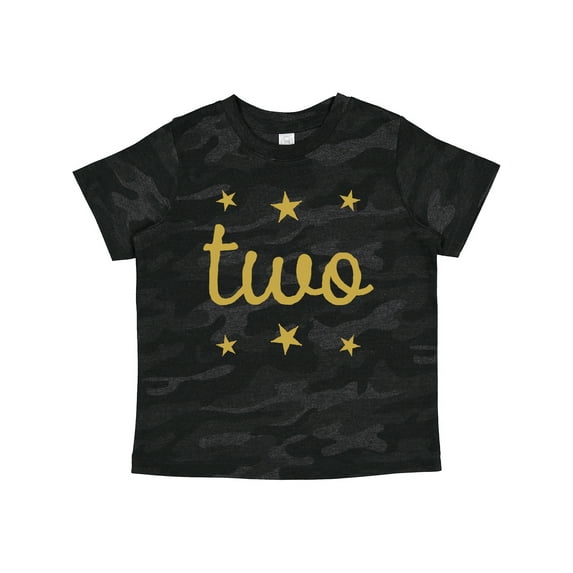 Inktastic 2nd Birthday Gold Two Boys or Girls Toddler T-Shirt