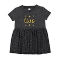 thumbnail image 1 of Inktastic 2nd Birthday Gold Two Girls Baby Dress, 1 of 5