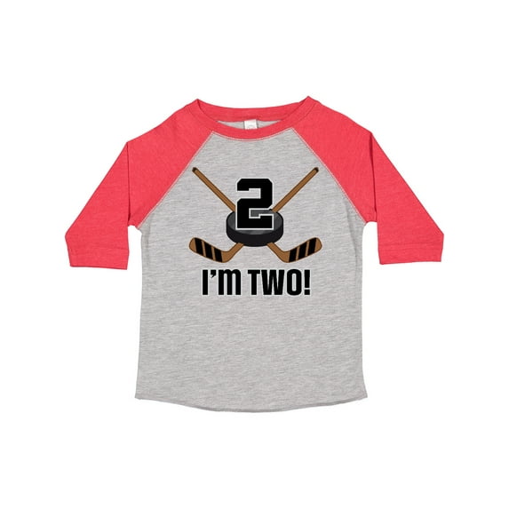 Inktastic 2nd Birthday Ice Hockey Sports Party Boys Boys Toddler T-Shirt
