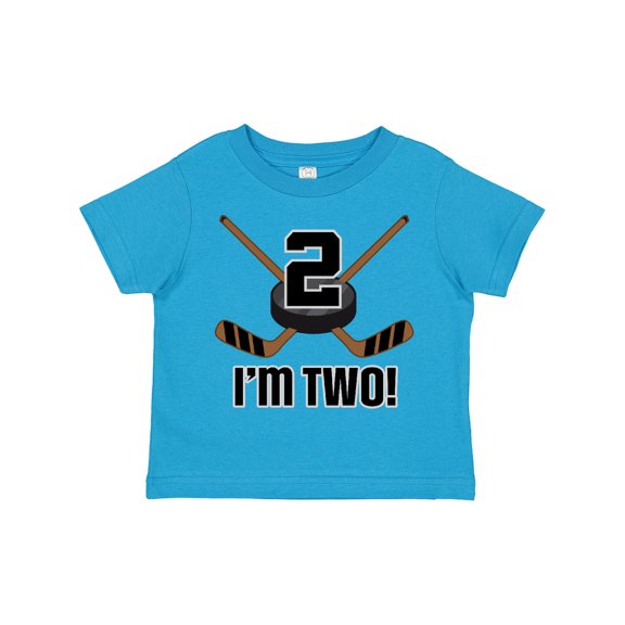 Inktastic 2nd Birthday Ice Hockey Sports Party Boys Boys Toddler T-Shirt