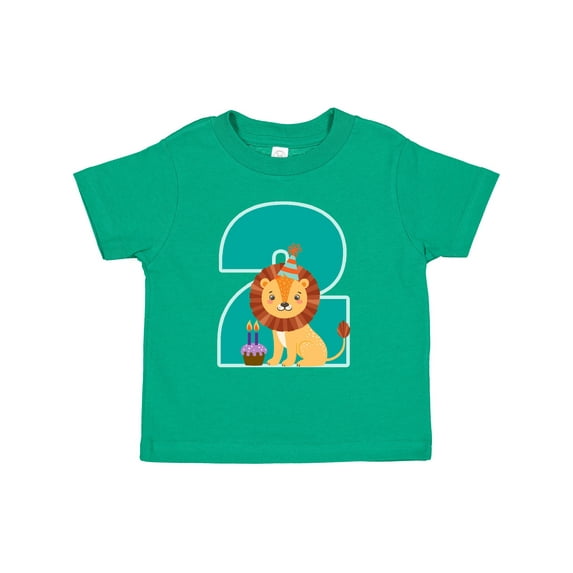 Inktastic 2nd Birthday Jungle Theme Boys or Girls Toddler T-Shirt