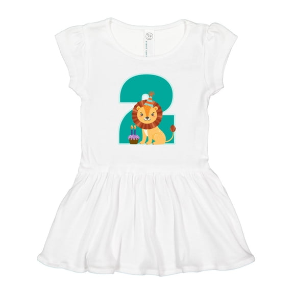 Inktastic 2nd Birthday Jungle Theme Girls Toddler Dress