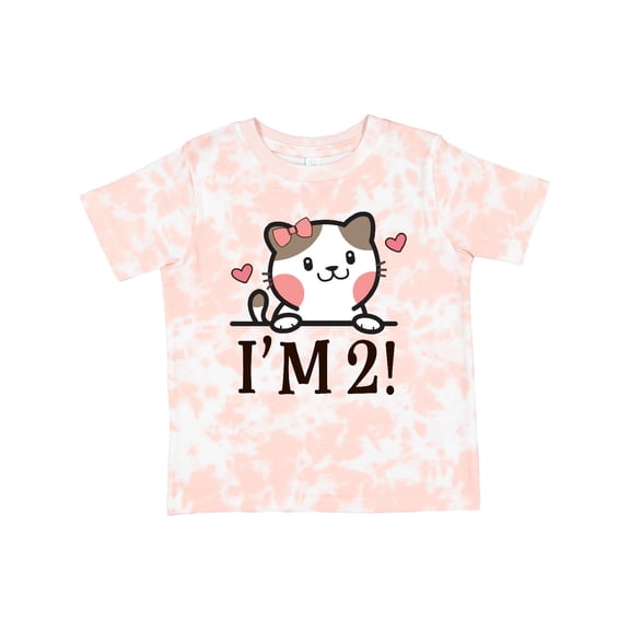 Inktastic 2nd Birthday Kitty 2 Year Old Girl Girls Toddler T-Shirt
