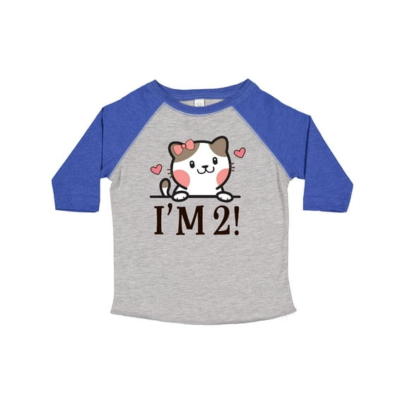 Inktastic 2nd Birthday Kitty 2 Year Old Girl Girls Toddler T-Shirt
