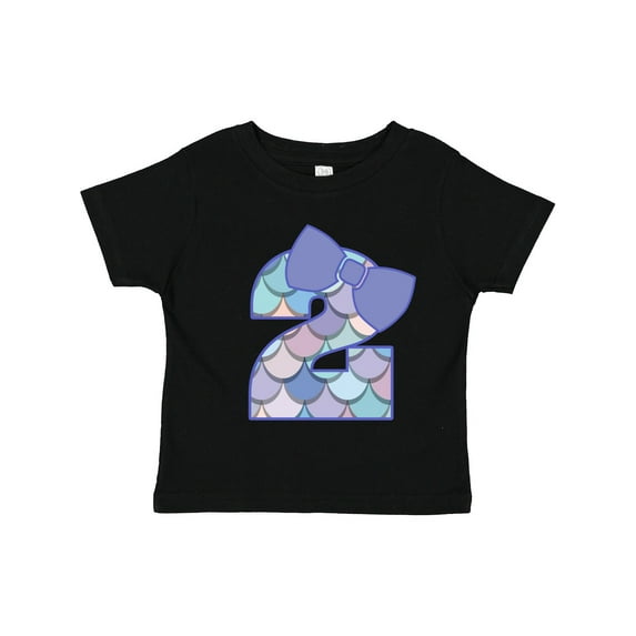 Inktastic 2nd Birthday Mermaid 2 Year Old Girl Girls Toddler T-Shirt