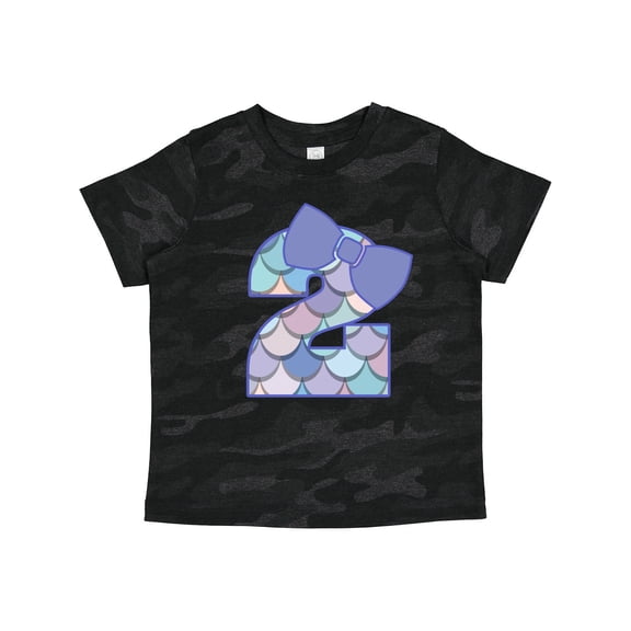 Inktastic 2nd Birthday Mermaid 2 Year Old Girl Girls Toddler T-Shirt