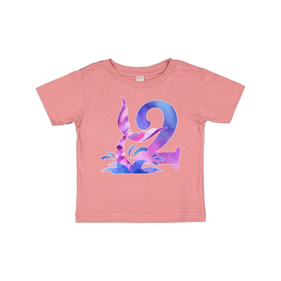 Inktastic 2nd Birthday Mermaid Tail Boys or Girls Baby T-Shirt