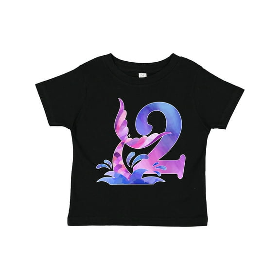 Inktastic 2nd Birthday Mermaid Tail Boys or Girls Toddler T-Shirt