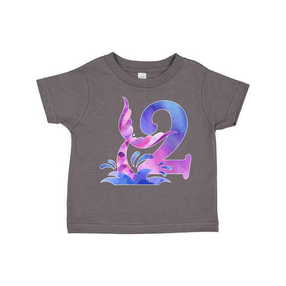 Inktastic 2nd Birthday Mermaid Tail Boys or Girls Toddler T-Shirt