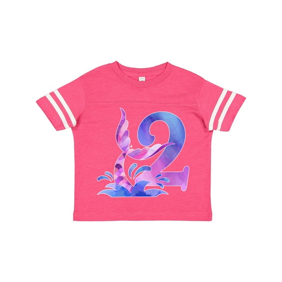 Inktastic 2nd Birthday Mermaid Tail Boys or Girls Toddler T-Shirt