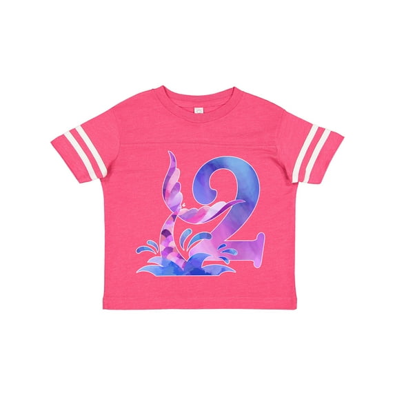 Inktastic 2nd Birthday Mermaid Tail Boys or Girls Toddler T-Shirt