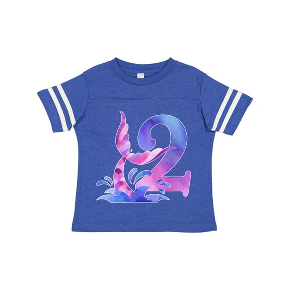 Inktastic 2nd Birthday Mermaid Tail Boys or Girls Toddler T-Shirt