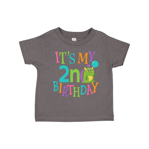 Inktastic 2nd Birthday Monster 2 Year Old Boys or Girls Toddler T-Shirt