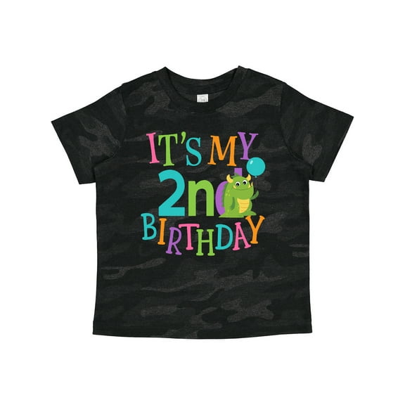 Inktastic 2nd Birthday Monster 2 Year Old Boys or Girls Toddler T-Shirt