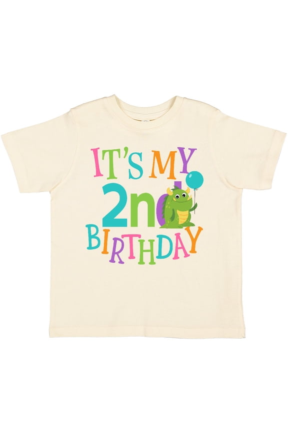 2nd Birthday Monster 2 Year Old Boys or Girls Toddler T-Shirt