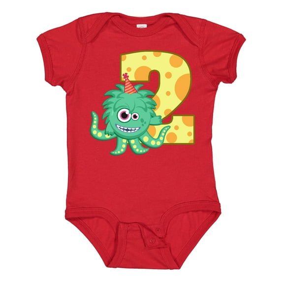 Inktastic 2nd Birthday Monster Boys or Girls Baby Bodysuit