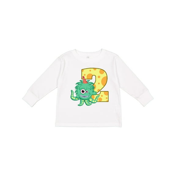 Inktastic 2nd Birthday Monster Boys or Girls Long Sleeve Toddler T-Shirt
