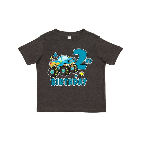 Inktastic 2nd Birthday Monster Truck Boys Toddler T-Shirt