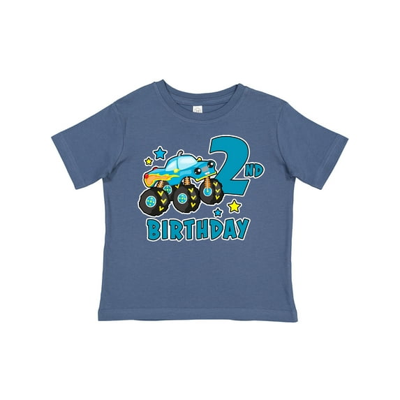 Inktastic 2nd Birthday Monster Truck Boys Toddler T-Shirt