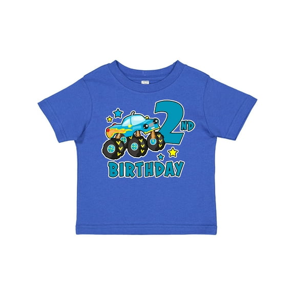 Inktastic 2nd Birthday Monster Truck Boys Toddler T-Shirt