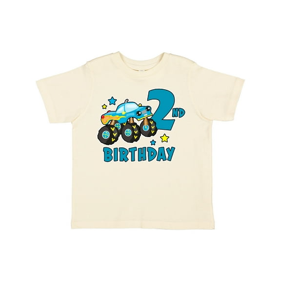 Inktastic 2nd Birthday Monster Truck Boys Toddler T-Shirt
