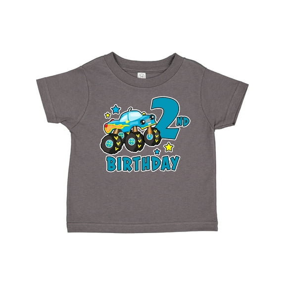 Inktastic 2nd Birthday Monster Truck Boys Toddler T-Shirt