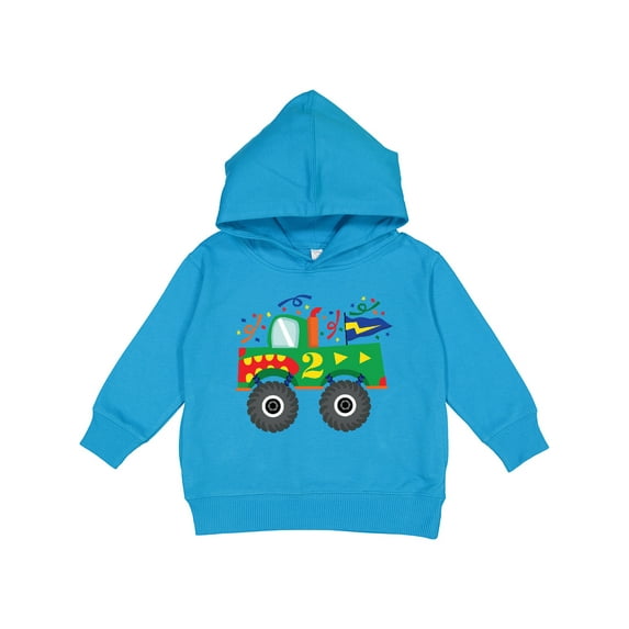 Inktastic 2nd Birthday Monster Truck Toddler Hoodie