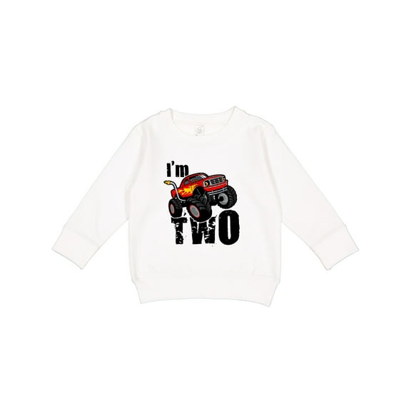 Inktastic 2nd Birthday Monster Truck Toddler Sweatshirt