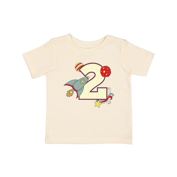 Inktastic 2nd Birthday Outer Space Theme Boys or Girls Baby T-Shirt