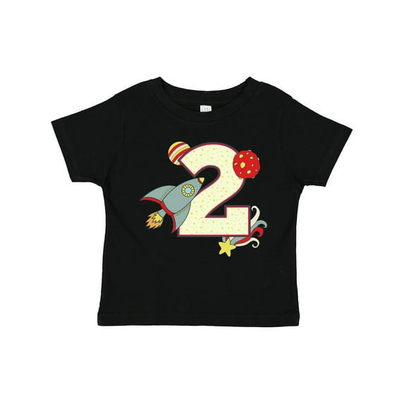 Inktastic 2nd Birthday Outer Space Theme Boys or Girls Toddler T-Shirt