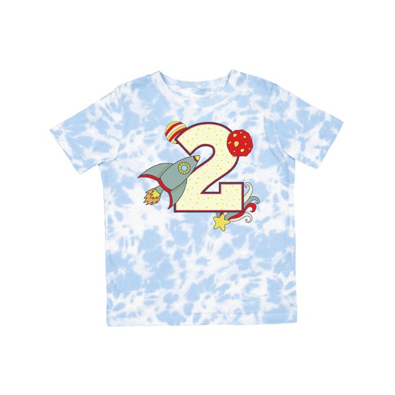 Inktastic 2nd Birthday Outer Space Theme Boys or Girls Toddler T-Shirt