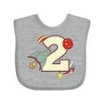 thumbnail image 1 of Inktastic 2nd Birthday Outer Space Theme Boys or Girls Baby Bib, 1 of 4