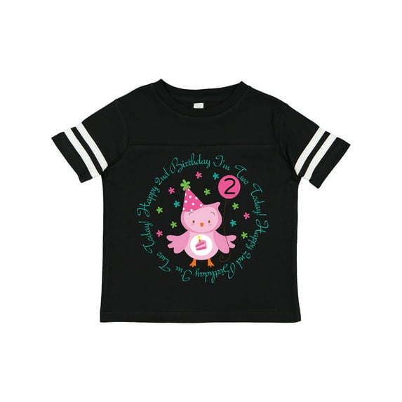 Inktastic 2nd Birthday Owl I'm Two Years Old Girls Girls Toddler T-Shirt