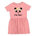 thumbnail image 1 of Inktastic 2nd Birthday Panda Face 2 Year Old Girl Girls Toddler Dress, 1 of 5