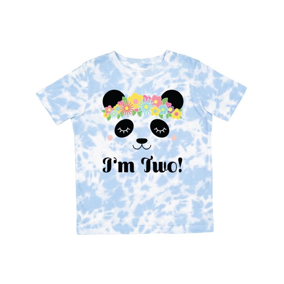 Inktastic 2nd Birthday Panda Face 2 Year Old Girl Girls Toddler T-Shirt