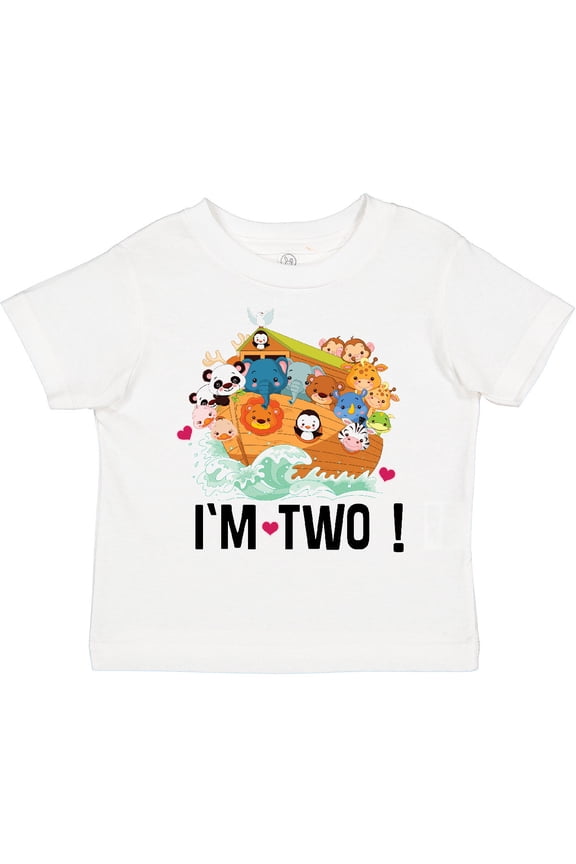 2nd Birthday Party Animal Ark Boys or Girls Toddler T-Shirt