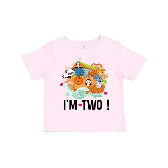 Inktastic 2nd Birthday Party Animal Ark Boys or Girls Toddler T-Shirt