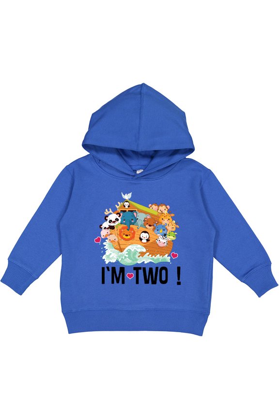 2nd Birthday Party Animal Ark Toddler Hoodie