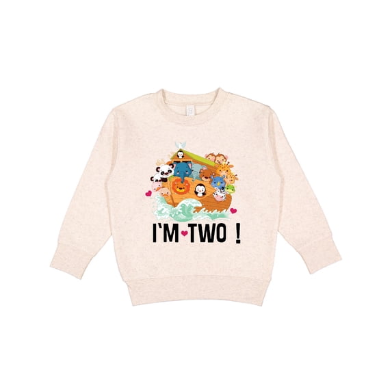 Inktastic 2nd Birthday Party Animal Ark Toddler Sweatshirt