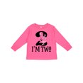 thumbnail image 1 of Inktastic 2nd Birthday Party Girls Flamingo Girls Long Sleeve Toddler T-Shirt, 1 of 5
