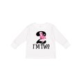 thumbnail image 1 of Inktastic 2nd Birthday Party Girls Flamingo Girls Long Sleeve Toddler T-Shirt, 1 of 5