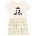 thumbnail image 1 of Inktastic 2nd Birthday Party Penguin 2 Year Old Girl Girls Toddler Dress, 1 of 5