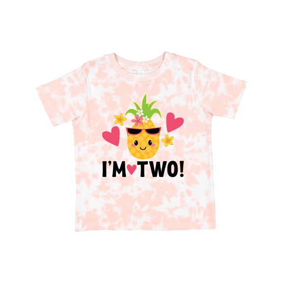 Inktastic 2nd Birthday Pineapple Girls Hawaiian Girls Toddler T-Shirt