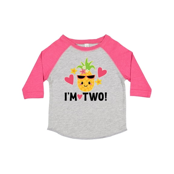 Inktastic 2nd Birthday Pineapple Girls Hawaiian Girls Toddler T-Shirt